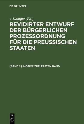 Kamptz |  Motive zum ersten Band | Buch |  Sack Fachmedien