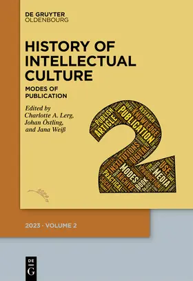 Lerg / Östling / Weiß |  History of Intellectual Culture 2/2023 | eBook |  Sack Fachmedien