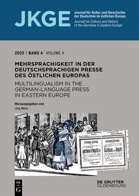 Meier |  Mehrsprachigkeit in der deutschsprachigen Presse des östlichen Europas / Multilingualism in the German-Language Press in Eastern Europe | eBook | Sack Fachmedien