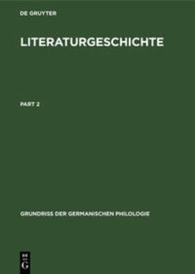 Degruyter |  Literaturgeschichte | Buch |  Sack Fachmedien