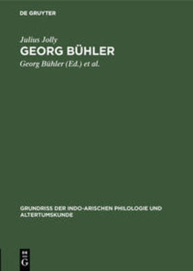 Jolly / Wackernagel / Bühler |  Georg Bühler | Buch |  Sack Fachmedien