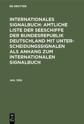  Jan. 1956 | Buch |  Sack Fachmedien