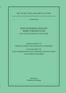 Löser / Terhorst / Zinsmeister |  Das Alttestamentliche Werk | Buch |  Sack Fachmedien