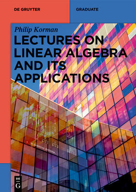 Korman |  Lectures on Linear Algebra and its Applications | Buch |  Sack Fachmedien