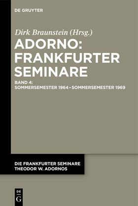 Braunstein |  Sommersemester 1964 - Sommersemester 1969 | Buch |  Sack Fachmedien