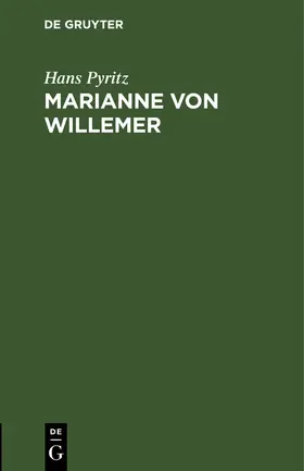 Pyritz |  Marianne von Willemer | Buch |  Sack Fachmedien