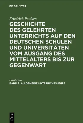 Otto |  Allgemeine Unterrichtslehre | Buch |  Sack Fachmedien