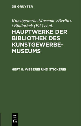  Weberei und Stickerei | Buch |  Sack Fachmedien