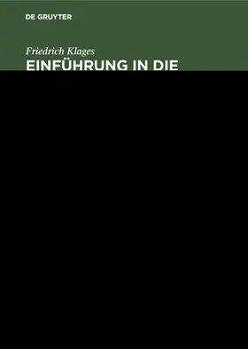 Klages |  Einführung in die organische Chemie | Buch |  Sack Fachmedien