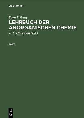 Wiberg / Holleman |  Lehrbuch der anorganischen Chemie | Buch |  Sack Fachmedien