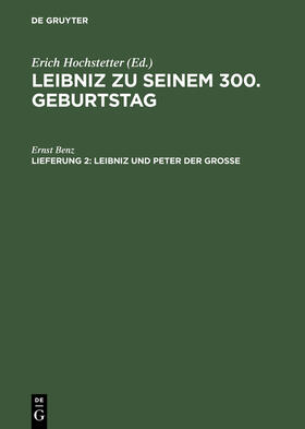 Benz |  Leibniz und Peter der Grosse | Buch |  Sack Fachmedien