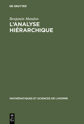 Matalon |  L'analyse hiérarchique | Buch |  Sack Fachmedien