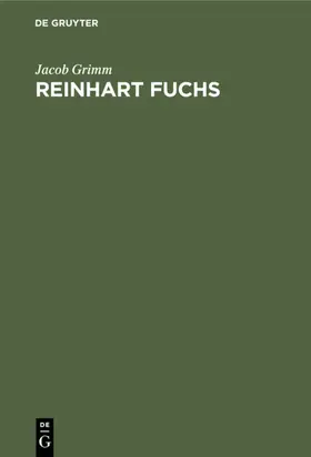 Grimm |  Reinhart Fuchs | Buch |  Sack Fachmedien