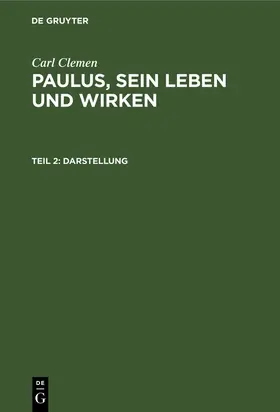 Clemen |  Darstellung | Buch |  Sack Fachmedien