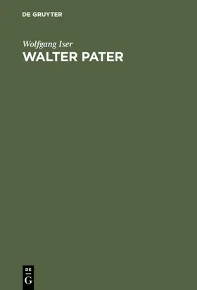 Iser |  Walter Pater | Buch |  Sack Fachmedien