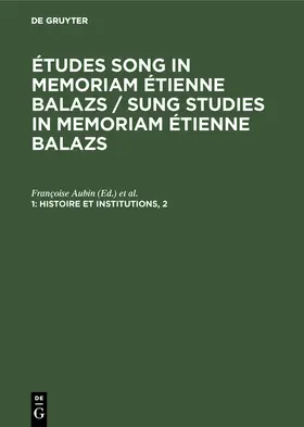 Aubin |  Histoire et institutions, 2 | Buch |  Sack Fachmedien