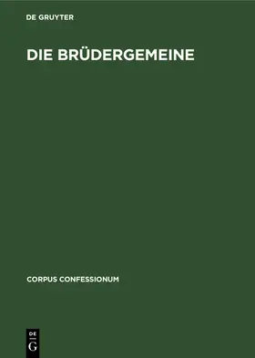 Fabricius |  Die Brüdergemeine | Buch |  Sack Fachmedien