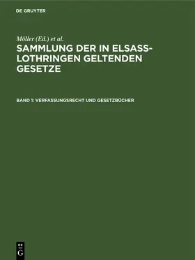 Möller / Grünewald / Althoff |  Verfassungsrecht und Gesetzbücher | Buch |  Sack Fachmedien