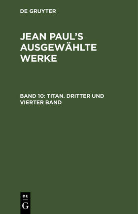 Paul |  Titan. Dritter und vierter Band | Buch |  Sack Fachmedien