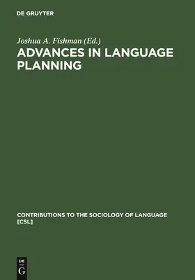 Fishman |  Advances in language planning | Buch |  Sack Fachmedien