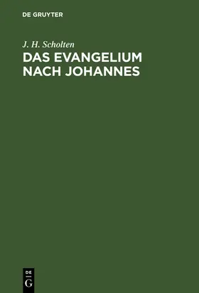 Scholten |  Das Evangelium nach Johannes | Buch |  Sack Fachmedien