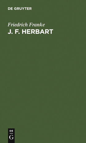 Franke |  J. F. Herbart | Buch |  Sack Fachmedien