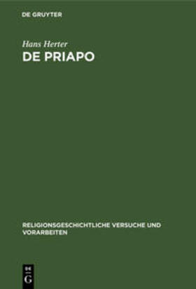 Herter |  De Priapo | Buch |  Sack Fachmedien