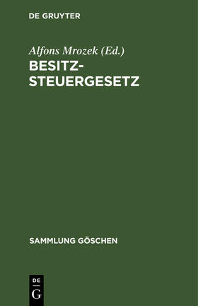 Mrozek |  Besitzsteuergesetz | Buch |  Sack Fachmedien