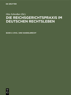 Schreiber |  Zivil- und Handelsrecht | Buch |  Sack Fachmedien