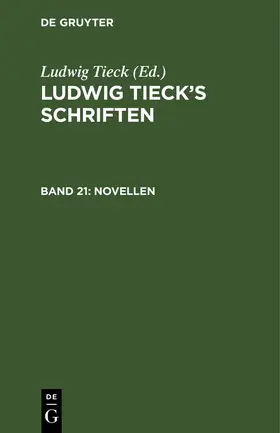 Tieck |  Novellen | Buch |  Sack Fachmedien