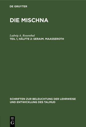 Rosenthal |  Seraim. Maaßeroth | Buch |  Sack Fachmedien