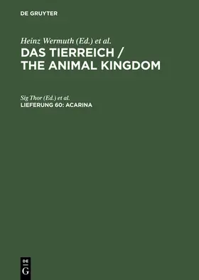 Thor / Schulze / Wermuth |  Acarina | Buch |  Sack Fachmedien