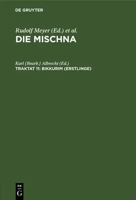 Albrecht |  Bikkurim (Erstlinge) | Buch |  Sack Fachmedien