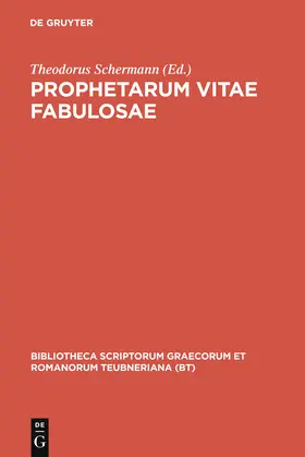 Schermann |  Prophetarum vitae fabulosae | Buch |  Sack Fachmedien