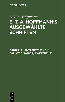  Phantasiestücke in Callot's Manier, zwei Theile | Buch |  Sack Fachmedien