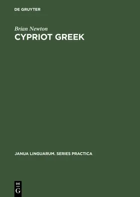 Newton |  Cypriot Greek | Buch |  Sack Fachmedien