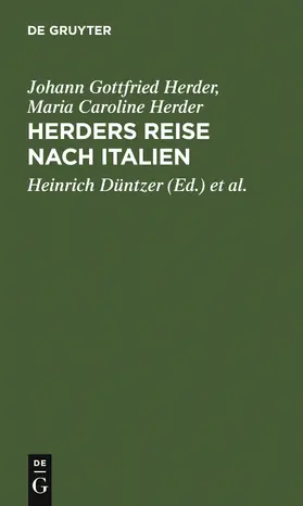 Herder / Düntzer |  Herders Reise nach Italien | Buch |  Sack Fachmedien