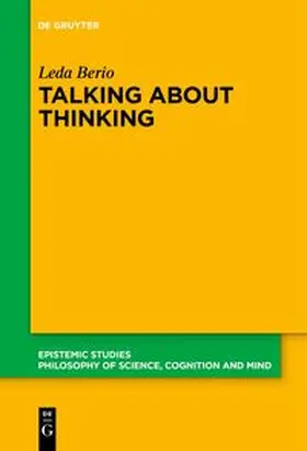 Berio |  Talking About Thinking | Buch |  Sack Fachmedien