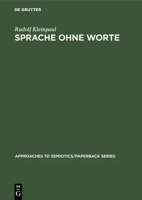 Kleinpaul |  Sprache ohne Worte | Buch |  Sack Fachmedien