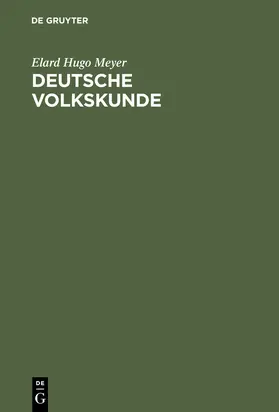 Meyer |  Deutsche Volkskunde | Buch |  Sack Fachmedien