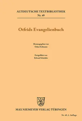 Otfrid von Weissenburg / Schröder / Erdmann |  Otfrids Evangelienbuch | Buch |  Sack Fachmedien