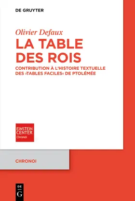 Defaux |  La Table des rois | Buch |  Sack Fachmedien