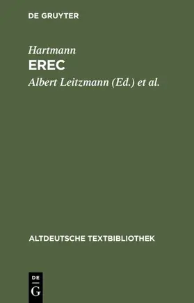 Hartmann von Aue / Leitzmann / Cormeau |  Erec | eBook | Sack Fachmedien