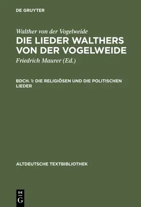 Maurer |  Die religiösen und die politischen Lieder | eBook | Sack Fachmedien