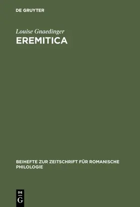 Gnaedinger |  Eremitica | eBook | Sack Fachmedien