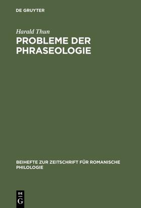 Thun |  Probleme der Phraseologie | eBook | Sack Fachmedien