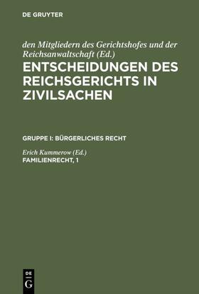 Kummerow |  Familienrecht, 1 | eBook | Sack Fachmedien