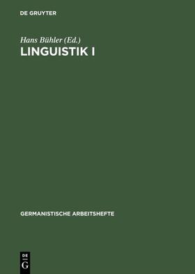 Bühler |  Linguistik I | eBook | Sack Fachmedien