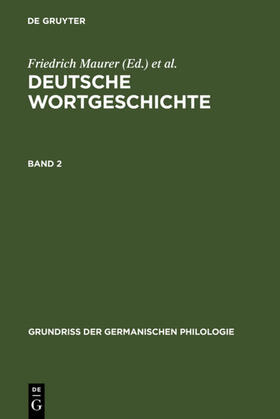 Maurer / Stroh |  Deutsche Wortgeschichte. Band 2 | eBook | Sack Fachmedien