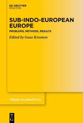 Kroonen |  Sub-Indo-European Europe | Buch |  Sack Fachmedien